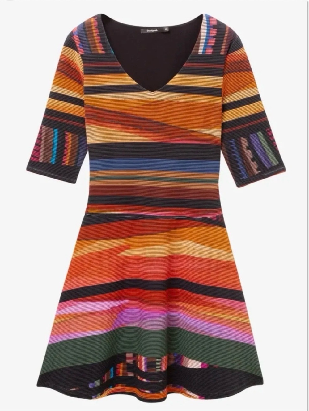 Desigual Neus Aztec Boho Southwestern Mini Dress